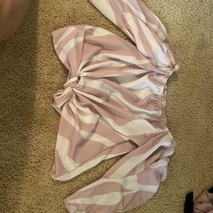 Pink and white striped shirt